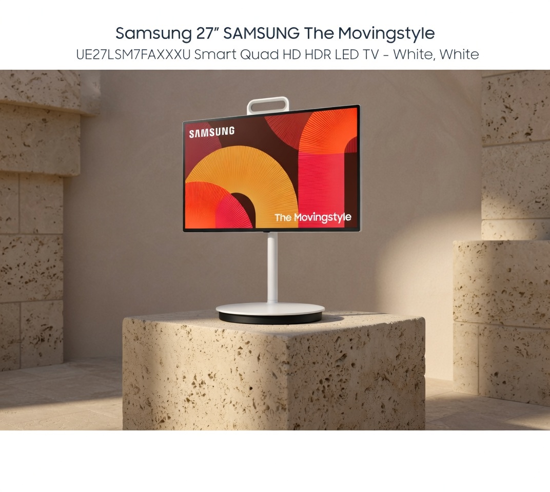 Samsung 27” The Movingstyle QHD Portable AI Smart TV with Touch Screen & Built-in Battery